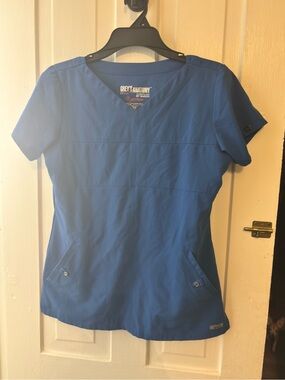 Grey's Anatomy Women's V-Neck Scrub Top - Royal Blue